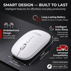 TBEAST 2-IN-1 Mouse Pad & Wireless Mouse Bundle
