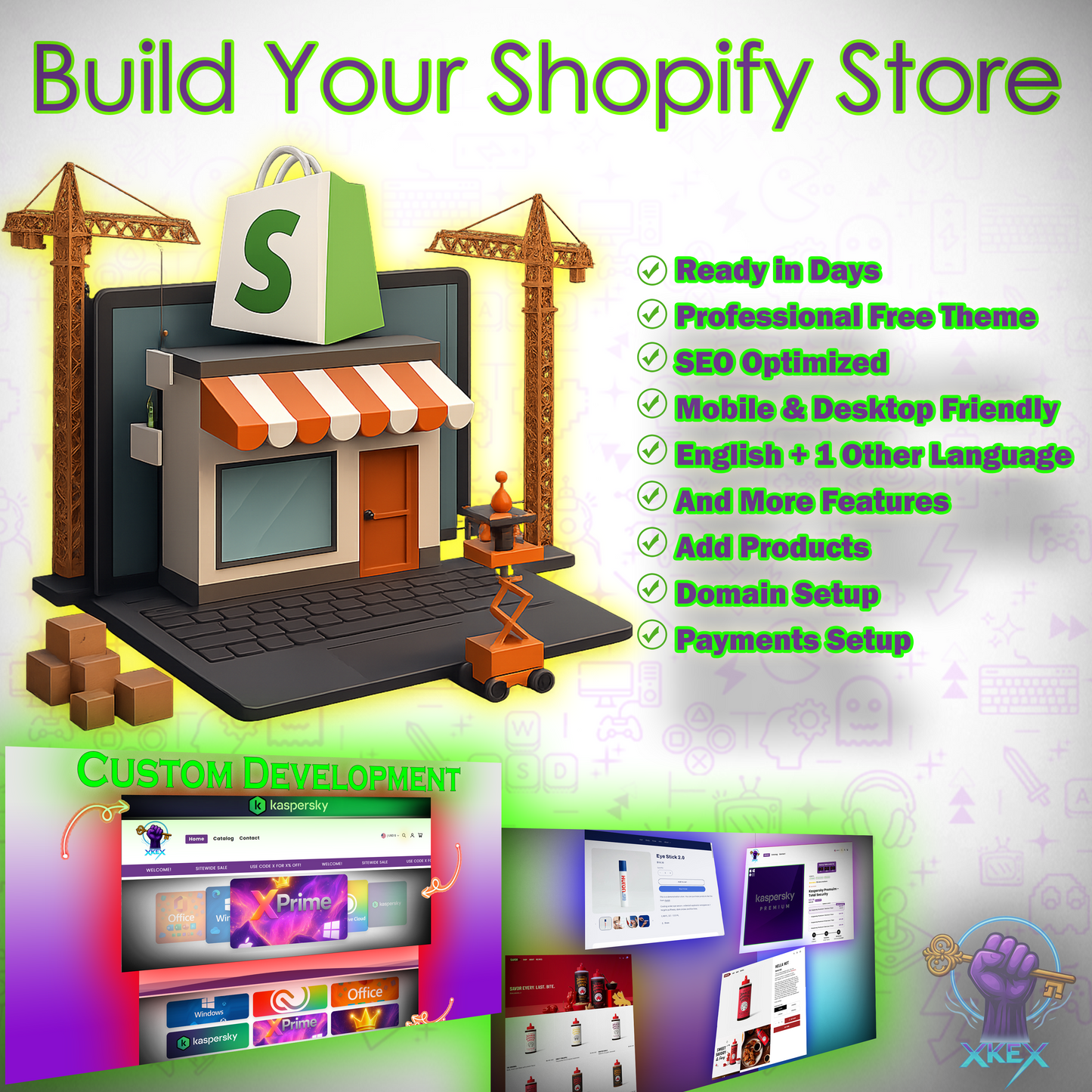 Professional Shopify Store Setup with Custom Development