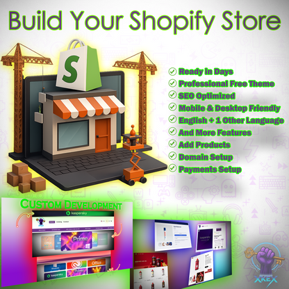 Professional Shopify Store Setup with Custom Development